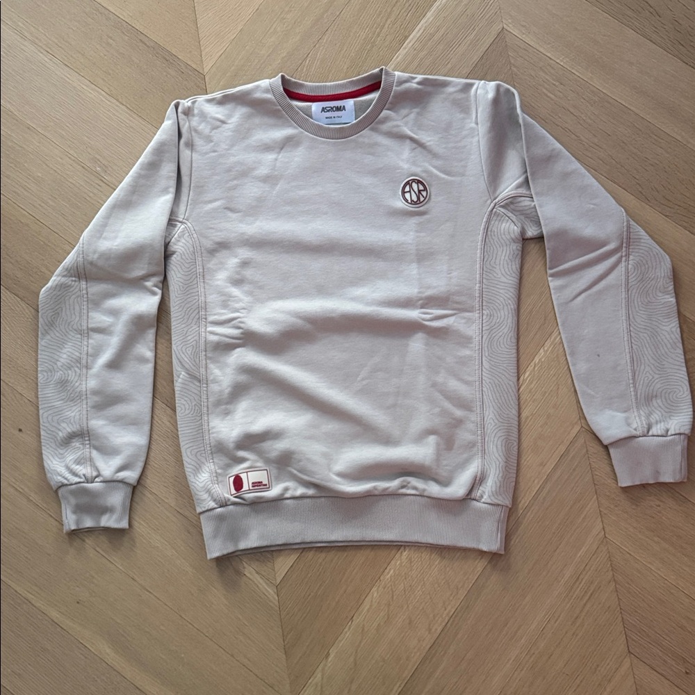 AS Roma Beige Crew Neck Sweater - Picture 5 of 7